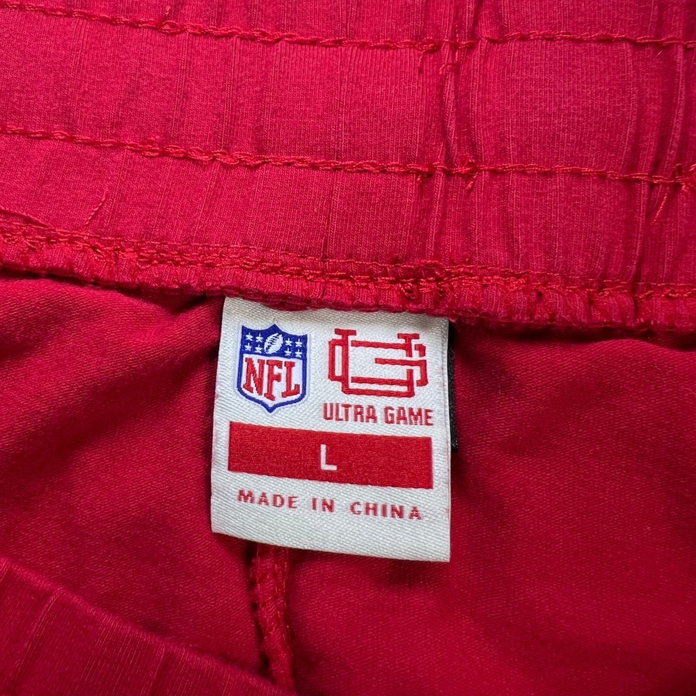 NFL Ultra Game Kansas City Chiefs Skort Large Red White Snap Side Mini Skirt - Picture 3 of 10